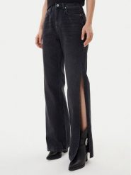 Karl Lagerfeld Jeans Jeansy B1W10072 Czarny Wide Leg. Czarne jeansy Karl Lagerfeld Jeans, bez wzorów, z bawełny. Za 569.99 zł.