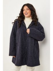 Curvy Lady Kurtka przejściowa w kolorze granatowym rozmiar: 44/46. Niebieskie kurtki Curvy Lady, bez wzorów, klasyczne, bez kaptura. Za 139.87 zł.