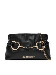 LOVE MOSCHINO Torebka JC4034PP1MLB0000 Czarny. Czarne kopertówki Love Moschino, bez wzorów, ze skóry, wizytowe, bez dodatków. Za 449.99 zł.