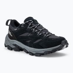 Buty trekkingowe damskie Jack Wolfskin Vojo Tour Texapore Low. Czarne buty trekkingowe Jack Wolfskin, bez wzorów, bez zapięcia. Za 429.99 zł.