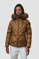 BLAUER Brązowa kurtka damska Alicia Short Jackets, Rozmiar L. Brązowe kurtki Blauer USA, l, bez wzorów, z futra, eleganckie, bez kaptura. W wyprzedaży za 1,710.99 zł.