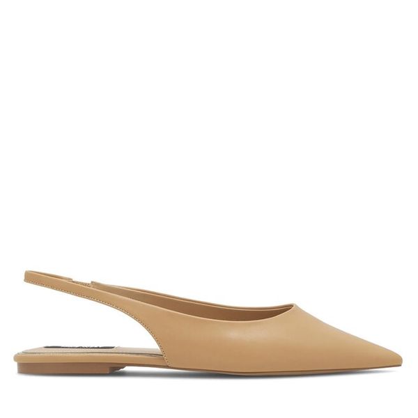 Baleriny Nine West. Brązowe baleriny Nine West, bez wzorów, bez obcasa, bez zapięcia. Za 106.99 zł.
