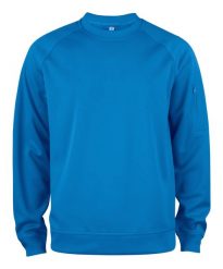 Clique Basic Active Bluza z okrągłym dekoltem z poliestru – royal blue. Niebieskie bluzy CLIQUE, xl, bez wzorów, bez ramiączek, bez kaptura. Za 162.45 zł.