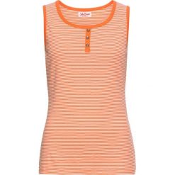 Top bonprix biało-nektarynkowy w paski. Topy marki 4f. Za 16.99 zł.