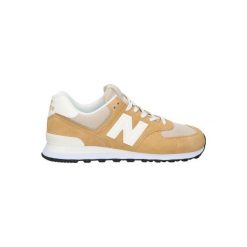 Buty New Balance 574 Unisex Brązowe. Brązowe buty do biegania New Balance, bez wzorów, z zamszu, bez zapięcia, do biegania, New Balance 574. W wyprzedaży za 440.60 zł.