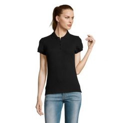 Damska Koszulka Polo Passion. Czarne t-shirty sportowe SOL'S, s, bez wzorów, bez ramiączek. Za 57.99 zł.