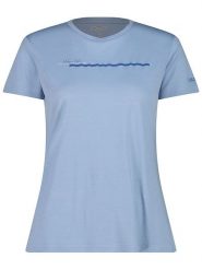 CMP Koszulka funkcyjna w kolorze błękitnym rozmiar: 34. Niebieskie t-shirty sportowe CMP, bez wzorów, z wełny, bez ramiączek, outdoorowe. Za 106.54 zł.
