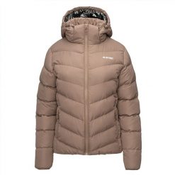 Kurtka pikowana damska zimowa Hi-Tec Lady Varmi - beżowa, Rozmiar L. Brązowe kurtki Hi-tec, na zimę, l, bez wzorów, z materiału, bez kaptura. Za 249.99 zł.