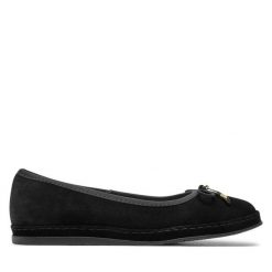 Baleriny Ryłko. Czarne baleriny Ryłko, bez wzorów, bez obcasa, bez zapięcia. Za 389.99 zł.