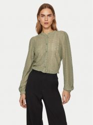 Vila Koszula Chikka 14082977 Zielony Regular Fit. Zielone koszule Vila, m, bez wzorów, z syntetyku, bez kołnierzyka, bez ramiączek. Za 89.99 zł.