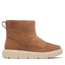 Śniegowce Sorel. Brązowe śniegowce Sorel, bez wzorów, bez zapięcia. Za 629.99 zł.