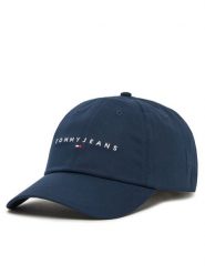 Tommy Jeans Czapka z daszkiem Logo 6 Panel Cap AW0AW16868 Granatowy. Niebieskie czapki z daszkiem Tommy Jeans, bez wzorów, z bawełny. Za 129.99 zł.