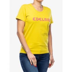 Koszulka bawełniana damska Edelrid Corporate T-Shirt II. Żółte t-shirty sportowe EDELRID, bez wzorów, z bawełny, bez ramiączek. Za 155.95 zł.