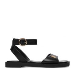 Sandały U.S. Polo Assn. Czarne sandały U.S. Polo Assn., bez wzorów, marine, bez obcasa, na płaskiej podeszwie, bez zapięcia. Za 219.99 zł.