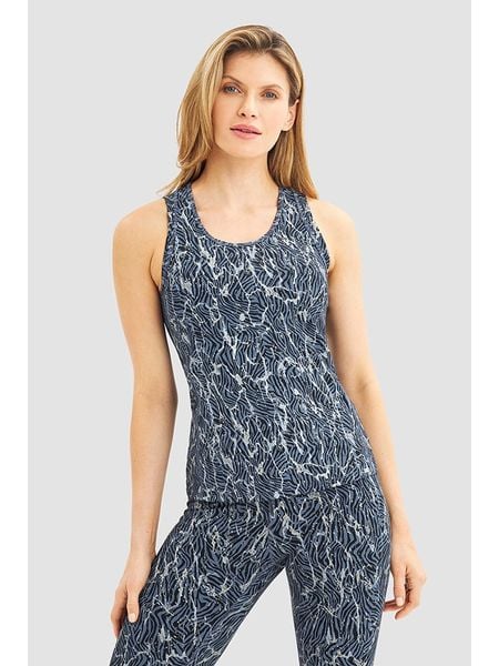 Rösch Top sportowy w kolorze granatowym rozmiar: L. Niebieskie topy sportowe RÖSCH, l, bez wzorów, z materiału, outdoorowe. Za 118.01 zł.