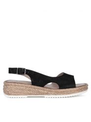 Lasocki Sandały WI16-3087-01 Czarny. Czarne sandały Lasocki, bez wzorów, ze skóry, bez obcasa, na płaskiej podeszwie, bez zapięcia. Za 159.99 zł.