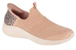 Buty sportowe Sneakersy damskie, Slip-Ins Ultra Flex 3.0 - New Energy. Czerwone buty treningowe Skechers, bez wzorów, z materiału, przed kostkę, bez zapięcia, trekkingowe. Za 329.99 zł.