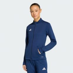 Bluza Entrada26 Track Jacket. Niebieskie bluzy z kapturem adidas, l, z aplikacjami, z dresówki, bez kaptura, na golfa, climacool (adidas). Za 179.00 zł.