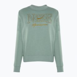 Bluza damska Nike Sportswear Club Fleece. Zielone bluzy Nike, bez wzorów, bez kaptura. Za 259.99 zł.