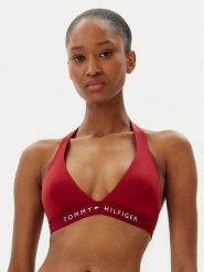 Tommy Hilfiger Góra od bikini UW0UW05813 Czerwony. Czerwone bikini Tommy Hilfiger, bez wzorów, z syntetyku. Za 129.99 zł.