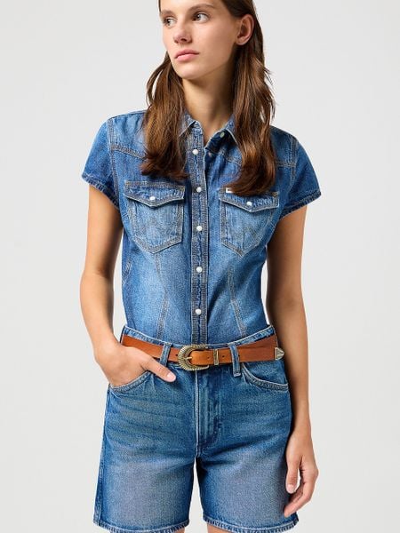 WRANGLER DAMSKI PASEK WRANGLER WESTERN SUN BELT COGNAC 112365364. Brązowe paski Wrangler, bez wzorów. Za 99.99 zł.