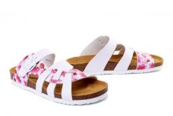 DR. BRINKMANN 700547-43 pink, klapki damskie. Białe klapki Dr. Brinkmann, bez wzorów, bez obcasa, bez zapięcia. Za 184.90 zł.