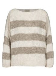Herrlicher Sweter "Leena" w kolorze kremowym rozmiar: M. Brązowe swetry Herrlicher, m, bez wzorów, bez ramiączek. Za 173.99 zł.