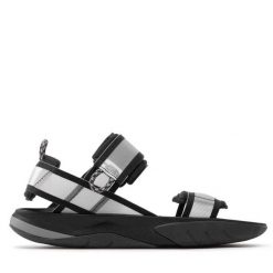 Sandały The North Face. Szare sandały The North Face, bez wzorów, sportowe, bez obcasa, na płaskiej podeszwie, bez zapięcia. Za 229.99 zł.