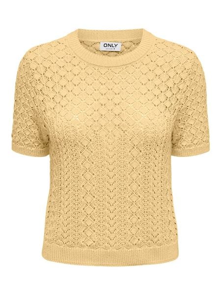 ONLY Sweter w kolorze żółtym rozmiar: XL. Żółte swetry ONLY, xl, bez wzorów, bez ramiączek. Za 61.31 zł.
