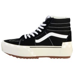 Trampki Vans cu platforma Sk8-Hi Stacked, Kobiety. Czarne trampki Vans, bez wzorów, z materiału, sportowe, za kostkę, bez zapięcia. Za 590.00 zł.