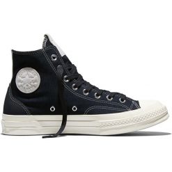 Buty sportowe Converse Chuck 70. Czarne buty treningowe Converse, bez wzorów, z materiału, bez zapięcia. Za 490.00 zł.