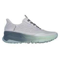 Buty Skechers Slip-ins Switch Back - Mist 180157-GYGR szare. Szare buty treningowe bez wzorów, z syntetyku, bez zapięcia, trekkingowe. Za 613.11 zł.