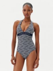 Tommy Hilfiger Strój kąpielowy UW0UW05962 Granatowy. Niebieskie stroje jednoczęściowe Tommy Hilfiger, bez wzorów, z syntetyku. Za 329.99 zł.