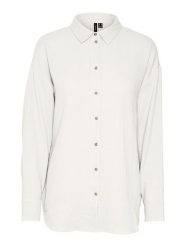 Vero Moda Koszula "Natali" w kolorze białym rozmiar: M. Białe koszule Vero Moda, m, bez wzorów, z bawełny, bez kołnierzyka, bez ramiączek. Za 105.38 zł.