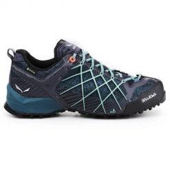 Buty trekkingowe damskie Salewa Wildfire Gtx. Czarne trekkingi Salewa, bez wzorów, z gore-texu, bez zapięcia, trekkingowe, gore-tex. Za 717.80 zł.