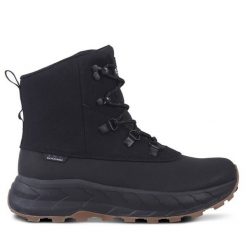 Śniegowce Icepeak. Czarne śniegowce Icepeak, bez wzorów, bez zapięcia. Za 429.99 zł.