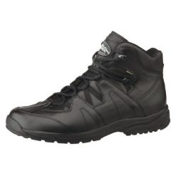 Buty Meindl Police Treck. Czarne buty trekkingowe MEINDL, bez wzorów, z gore-texu, bez zapięcia, trekkingowe, gore-tex. Za 999.90 zł.