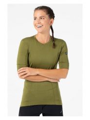 Super.natural Koszulka kolarska "Grava" w kolorze khaki rozmiar: S. Brązowe t-shirty sportowe super.natural, s, bez wzorów, z materiału, bez ramiączek, rowerowe. Za 173.99 zł.
