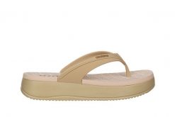 Japonki Azaleia Maria Light Beige, Beżowy, Tworzywo - 35-36. Brązowe japonki Azaleia, bez wzorów, z materiału. W wyprzedaży za 142.49 zł.