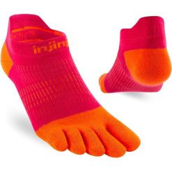 Skarpety do biegania damskie Injinji Run Lightweight No-Show. Brązowe skarpetki Injinji, bez wzorów. Za 69.99 zł.