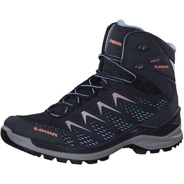 Damskie buty turystyczne Lowa. Niebieskie buty trekkingowe Lowa, na lato, z materiału, bez zapięcia. Za 1,100.99 zł.