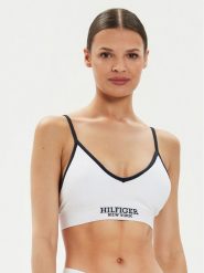 Tommy Hilfiger Biustonosz top UW0UW05218 Biały. Białe biustonosze Tommy Hilfiger, xl, bez wzorów, z bawełny, bez kołnierzyka, bez ramiączek. Za 69.99 zł.