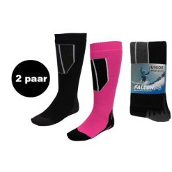 Skarpety narciarskie Falcon Junior. Czerwone skarpetki Falcon, bez wzorów. Za 257.99 zł.