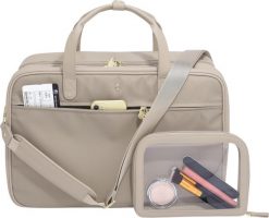 Torba podręczna do samolotu Stackers taupe z kosmetyczką podróżną. Torby podróżne Stackers, bez wzorów. Za 789.00 zł.