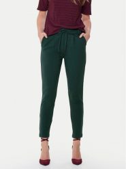 ONLY Spodnie materiałowe Poptrash 15115847 Zielony Regular Fit. Zielone spodnie materiałowe ONLY, bez wzorów, z materiału. Za 99.99 zł.
