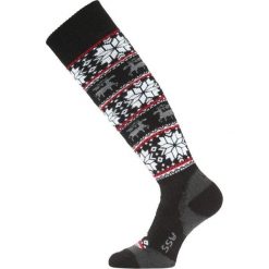 Skarpety narciarskie Lasting SSW 900 Merino. Białe skarpetki LASTING, z aplikacjami, z dzianiny. Za 119.90 zł.