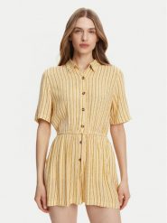 Roxy Kombinezon ERJWO03018 Żółty Regular Fit. Żółte sukienki Roxy, m, bez wzorów, z wiskozy, bez kołnierzyka, bez ramiączek. Za 199.99 zł.