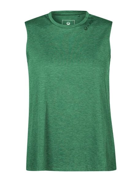 Halti Top funkcyjny "Lehti" w kolorze zielonym rozmiar: 42. Zielone topy Halti, bez wzorów, z bawełny, bez kołnierzyka, bez ramiączek. Za 87.61 zł.
