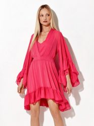 Rage Age Sukienka letnia Vegas Różowy Regular Fit. Czerwone sukienki Rage Age, xs, bez wzorów, z syntetyku, bez kołnierzyka, bez ramiączek. Za 599.99 zł.