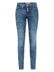 Sublevel Dżinsy - Skinny fit - w kolorze niebieskim rozmiar: L. Niebieskie jeansy Sublevel, l, z aplikacjami, ze skóry, klasyczne. Za 114.44 zł.